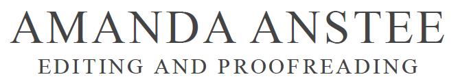 Company logo image - Amanda Anstee Editing and Proofreading